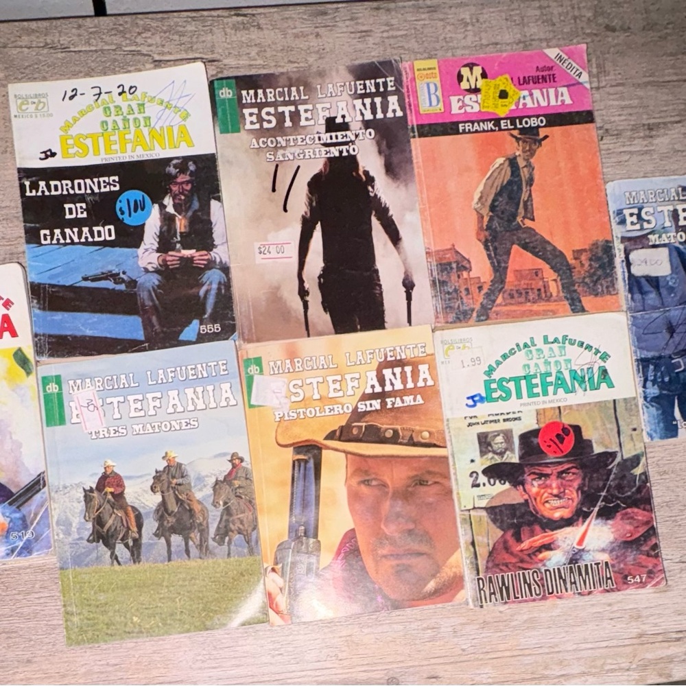 Marcial Lafuente Estefania Western Novels Collection